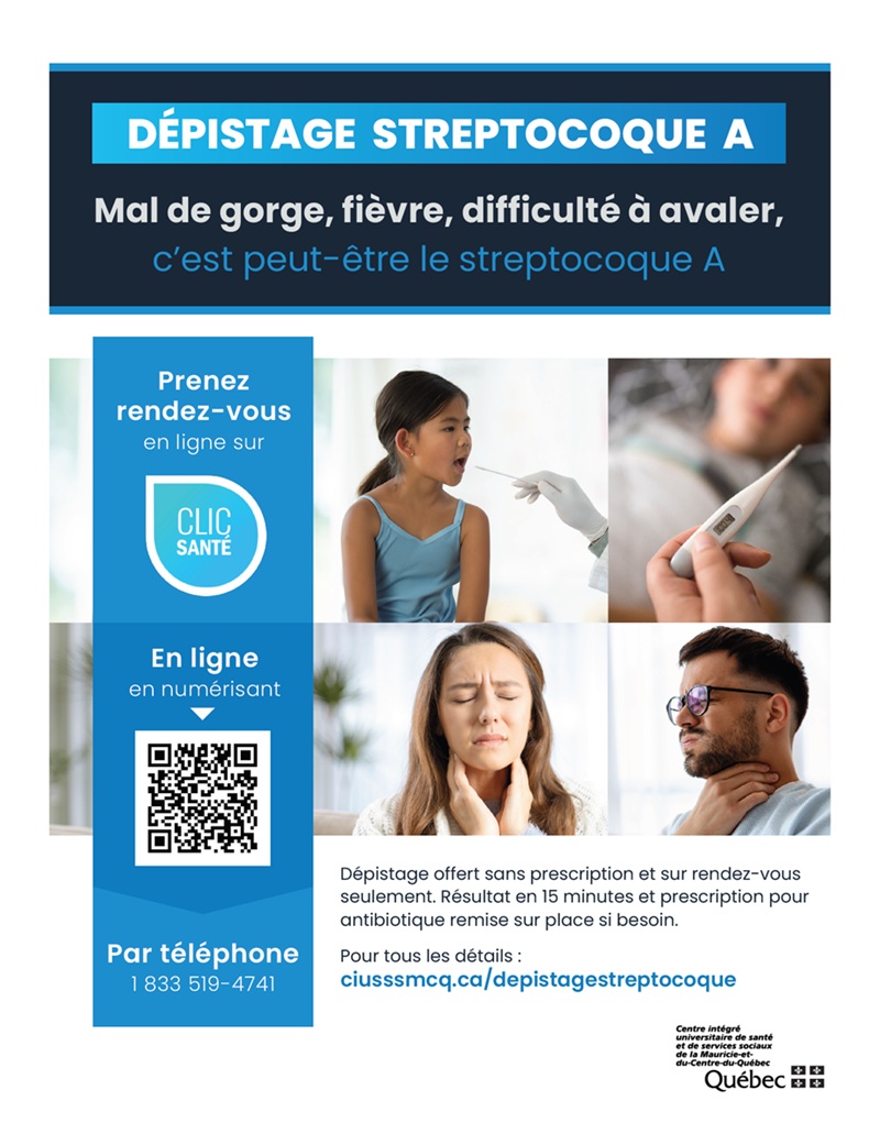 Dépistage Streptocoque A